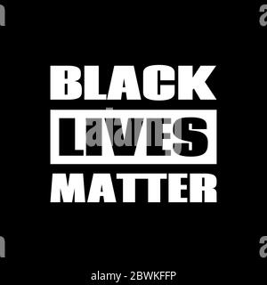 Schwarze Leben sind wichtig. Vektor-Poster gegen Rassismus Stock Vektor
