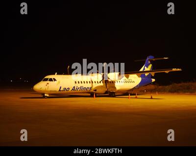 Das Flugzeug von Lao Airlines in Luang Prabang, Laos Stockfoto