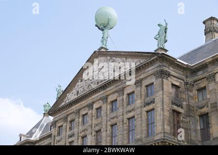 Königspalast in Amsterdam, architektonische Details, Niederlande Stockfoto