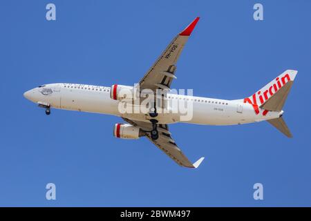 Virgin Airlines in Australien Stockfoto