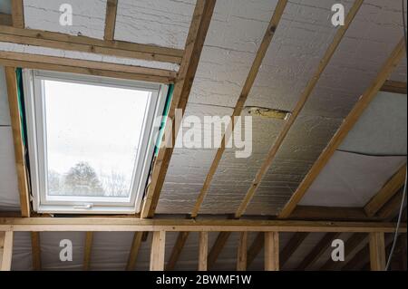 Unvollendete Wohn Loft Umbau Stockfoto