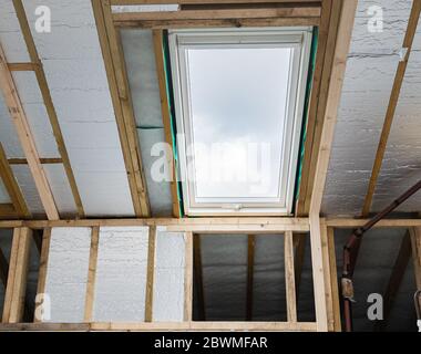 Unvollendete Wohn Loft Umbau Stockfoto