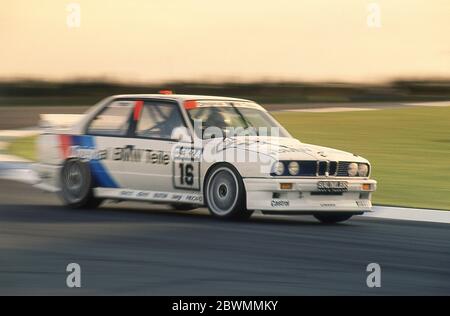 1991 BWM bei den DTM-Rennen im Donnington Park UK Stockfoto