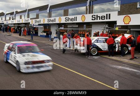 1991 DTM-Rennen im Donnington Park UK Stockfoto