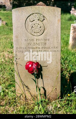 Commonwealth Kriegsgrab, Blackburn Friedhof. Stockfoto