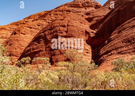 KATA TJUTA / DIE OLGAS, NORTHERN TERRITORIES, AUSTRALIEN Stockfoto