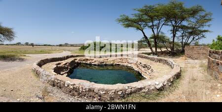 Der Ort namens Buffalo Spring im Samburu National Park Stockfoto