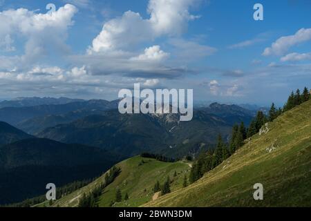 Blick vom Berghaus Rotwandhaus Stockfoto