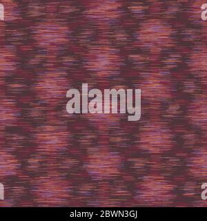 Weiche Verschwommene Ikat Gradient Ombre-Textur. Nahtloses Wiederholungsmuster. Abstrakter Raum Gefärbter Fleckeffekt Von Dotty Melange. Mehrfarbige 70er Jahre Stil. Behakt Stock Vektor