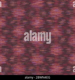 Weiche Verschwommene Ikat Gradient Ombre-Textur. Nahtloses Wiederholungsmuster. Abstrakter Raum Gefärbter Fleckeffekt Von Dotty Melange. Mehrfarbige 70er Jahre Stil. Behakt Stock Vektor