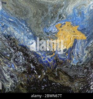 Abstrakte Kunst, Acrylmalerei Stockfoto