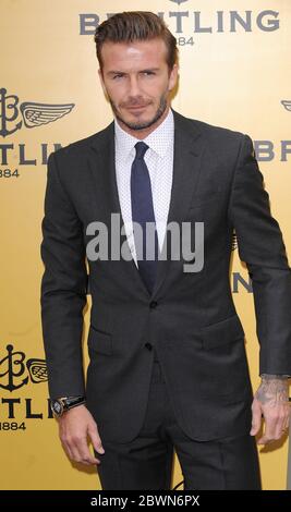 David Beckham nimmt an der Einführung der neuen Breitling UK Flagship Boutique im Herzen von Mayfair, New Bond Street, London, Teil. © Paul Treadway Stockfoto