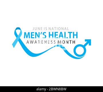 National Men's Health Awareness Monat feiern im juni, Poster oder Banner-Design Stock Vektor