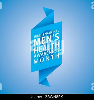 National Men's Health Awareness Monat feiern im juni, Poster oder Banner-Design Stock Vektor