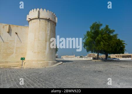 Leere Straßen in Souq Waqif, Doha, Katar Stockfoto