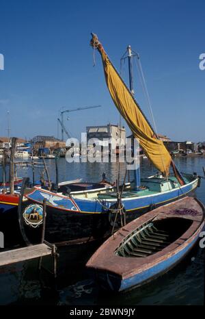 Pozzuoli Hafen bei Neapel, Italien im Jahr 1966 Stockfoto