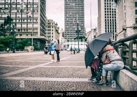 Sao Paulo, Brasilien, Straßen Stockfoto