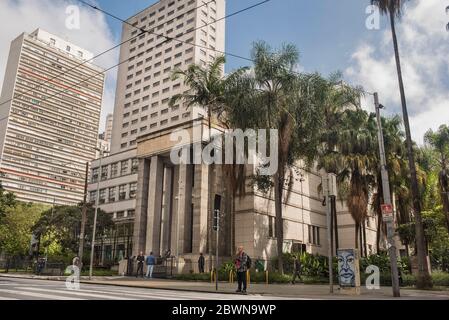 Stadtbibliothek der Stadt Sao Paulo Stockfoto