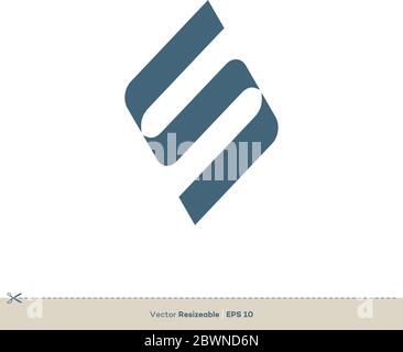 Letter S Logo Vorlage Illustration Design. Vektor EPS 10. Stock Vektor