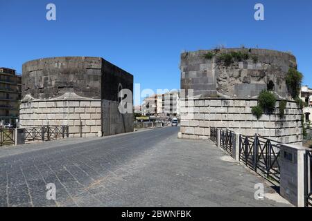 Capua - Torri di Fedreico II Stockfoto