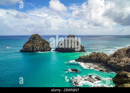 Zwei Brüder bei Fernando de Noronha, Brasilien Stockfoto