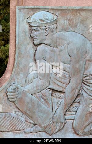 Spanish American war Memorial, Bushnell Park, Hartford, Connecticut, USA Stockfoto