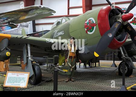 P - 47D Thunderbolt, New England Air Museum, Hartford, Connecticut, USA Stockfoto