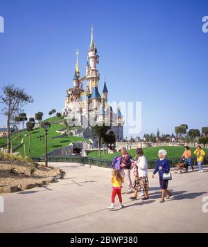 Dornröschenschloss, Disneyland Park, Disneyland Paris, Marne-la-Vallée, Île-de-France, Frankreich Stockfoto