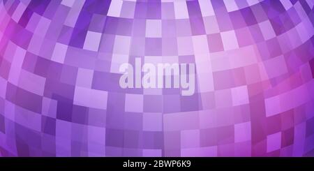 Abstrakt bunten Mosaik Hintergrund von transluzenten Quadraten in lila Farben Stock Vektor