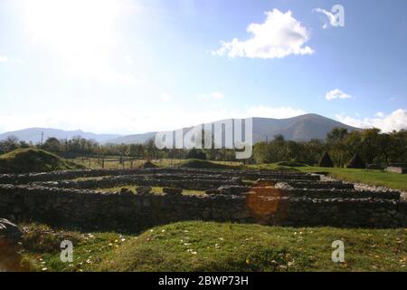 Ruinen von Colonia Ulpia Traiana Sarmizegetusa, Hunedoara County, Rumänien. Stockfoto