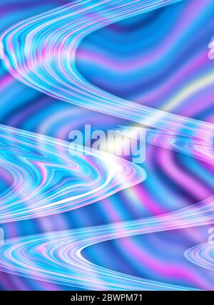 Fantasy Farbe kreative Tapete, holographische Metallfolie Textur Hintergrund. Stockfoto
