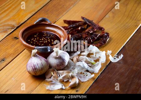 Traditionelle mexikanische Salsa macha Stockfoto