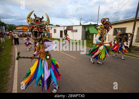 Historische Feier der Gründung des Bezirks La Pintada 19. Oktober 1848, in La Pintada, Provinz Cocle, Republik Panama. Stockfoto