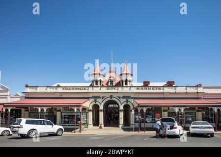 Kalgoorlie Western Australia 14. November 2019 : Kalgoorlie City Market Building in der historischen Bergbaustadt in Western Australia Stockfoto