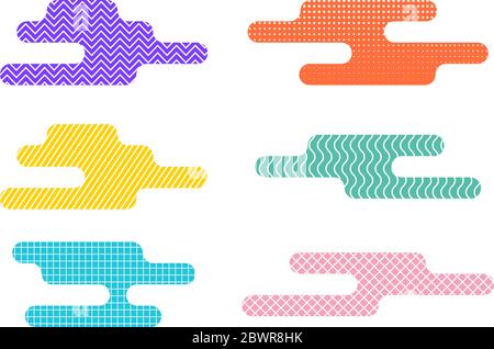 Satz von abstrakten flüssigen Design-Elemente - Vektor-Illustration Stock Vektor