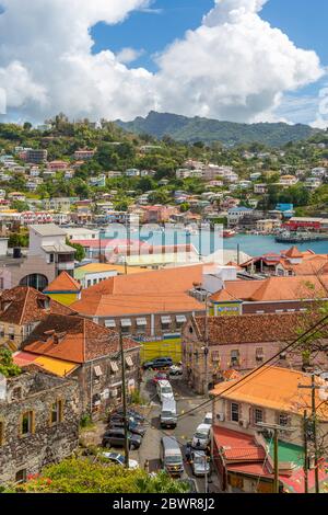 Blick über den Carnarge of St George's, Grenada, Windward Islands, West Indies, Karibik, Mittelamerika Stockfoto