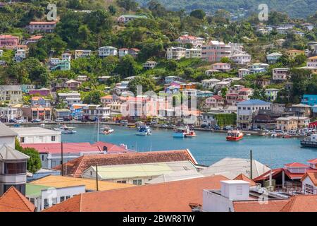 Blick über den Carnarge of St George's, Grenada, Windward Islands, West Indies, Karibik, Mittelamerika Stockfoto