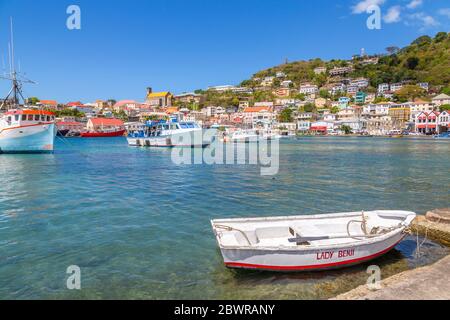 Blick über den Carnarge of St George's, Grenada, Windward Islands, West Indies, Karibik, Mittelamerika Stockfoto