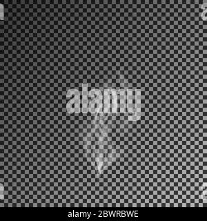 Transparenter Rauch auf dunklem Hintergrund. vektor 10eps Stock Vektor