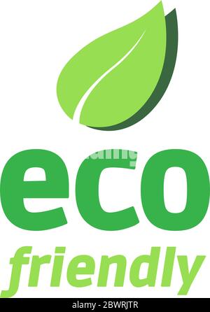 Umweltfreundliches Logo Stock Vektor