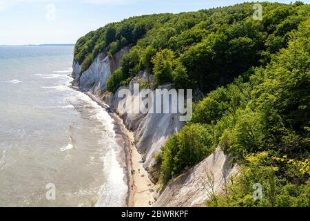 Die Kreideküste Rügens an der Ostsee Stockfoto