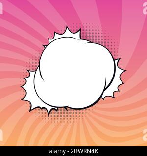 Sprechblase Mit Comic-Text Stock Vektor