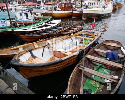 Markttag in bergen, norwegen, juni 2019 Stockfoto