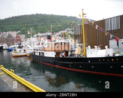 Markttag in Bergen, Norwegen, juni 2019 Stockfoto