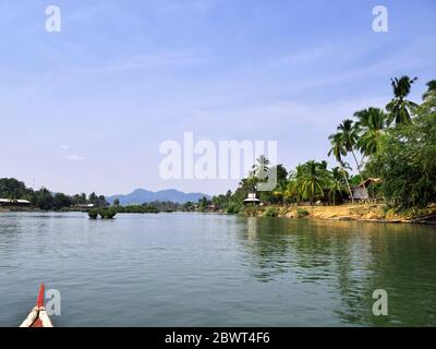 Mekong Fluss im Süden Laos Stockfoto