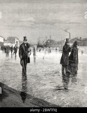 Le Retour de l'enterrement von Jean Béraud, Pariser Leben, Belle Époque Stockfoto