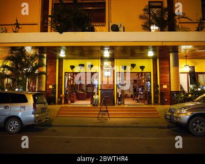 Das Hotel in Pakse Stadt, Laos Stockfoto