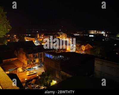 Der Blick auf das Zentrum von Pakse Stadt, Laos Stockfoto