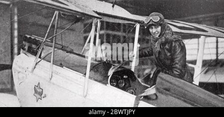 AMY JOHNSON (1903-1941) Pionierin Englische Pilotin um 1930 Stockfoto