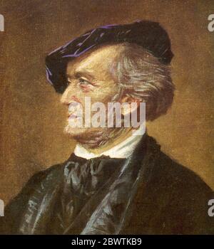 Deutsche Oper Komponist RICHARD WAGNER (1813-1883) Stockfoto